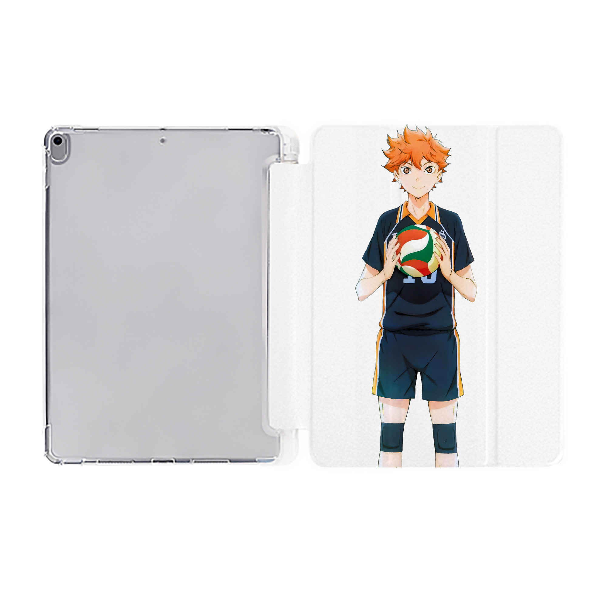 （画像用） ハイキュー!! Haikyu!! IPad ケース ペン収納付き 三つ折りスタンド PUレザー×シリコン 対応機種9.5/10.5/10.9インチ